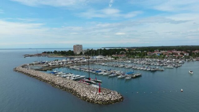 Umag marina and Stella Maris resort. Umag, Croatia.