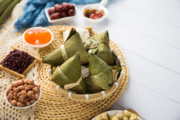 Traditional Chinese Folk Custom Zongzi on Dragon Boat Festival