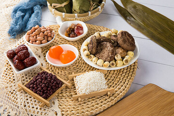 Traditional Chinese Folk Custom Zongzi on Dragon Boat Festival