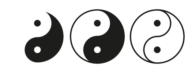 Dive into the fascinating concept of Yin and Yang with this collection of vector illustrations, depicting the harmonious balance between contrasting forces.