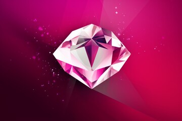 Fototapeta na wymiar Abstract magenta background with a white diamond in the middle, Generative ai