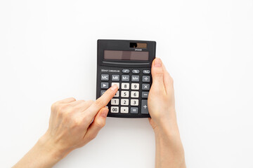 Financial accounting and taxes planning concept with calculation