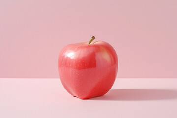 Apple pink lady on a solid background, Generative AI
