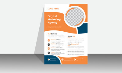 Creative professional business flyer modern design template with colorful geometric a4 set shapes layout annual report shapes for tech 
market with background brochure proposal promotion advertise