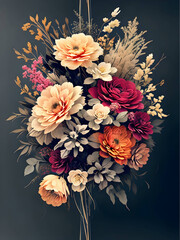 Bouquet of Flowers  "Generative AI" &ldquo;Generative&rdquo; and &ldquo;AI&rdquo;