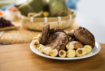 Traditional Chinese Folk Custom Dragon Boat Festival Zongzi Ingredients
