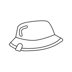 Panama vector illustration in doodle style.