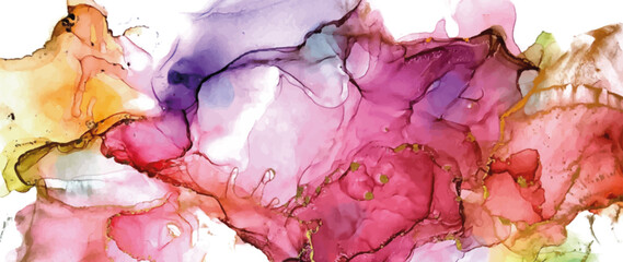 Modern creative design,  background marble texture. Alcohol ink. Fluid painting. Vector illustration. © O.Yu