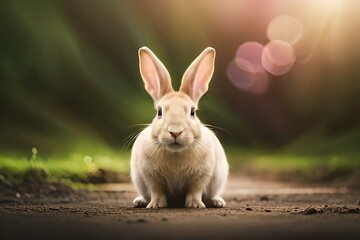 Obraz premium beautiful white rabbet 