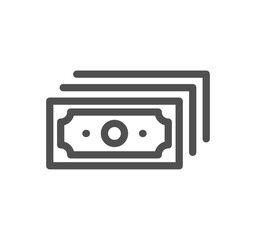 Finance related icon outline and linear vector.