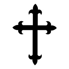 Cross icon. Christian symbol of christ