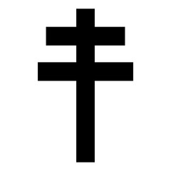 Cross icon. Christian symbol of christ