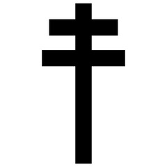 Cross icon. Christian symbol of christ