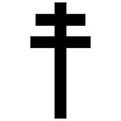 Cross icon. Christian symbol of christ