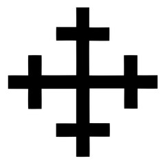 Cross icon. Christian symbol of christ