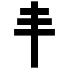 Cross icon. Christian symbol of christ