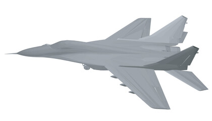 Fototapeta na wymiar Military fighter jet polygonal. Vector art illustration of polygonal airplane. Modern war aircraft. Supersonic speed. 3D..