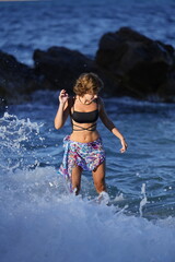 Beautiful girl on the beach