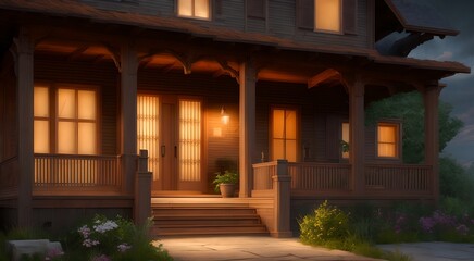 Fototapeta premium Rustic country house [AI Generated]