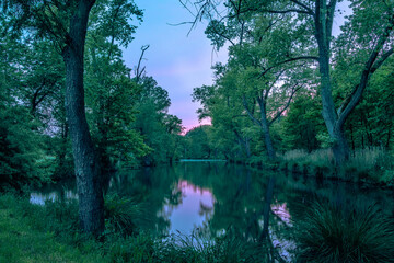 River with reflection in the Blue Our Time of Nature