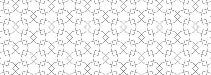 Historic Decorative All Over pattern. Vintage tilework and textiles grey Geometric Design. Abstract art. 