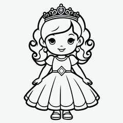 Vector Illustration: Cute Policeman Coloring Page with Sharp Black Lines