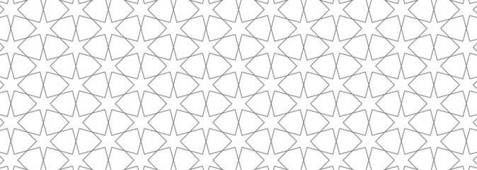 Historic Decorative All Over pattern. Vintage tilework and textiles grey Geometric Design. Abstract art. 