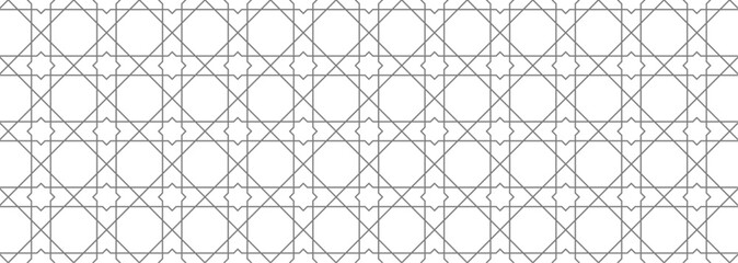 Historic Decorative All Over pattern. Vintage tilework and textiles grey Geometric Design. Abstract art. 