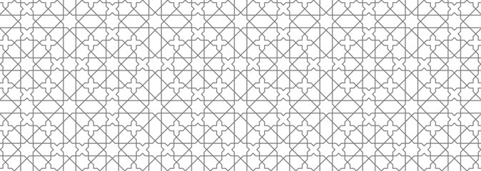 Historic Decorative All Over pattern. Vintage tilework and textiles grey Geometric Design. Abstract art. 