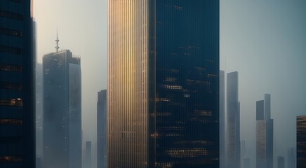 Skyscrapers in the cityscape [AI Generated]
