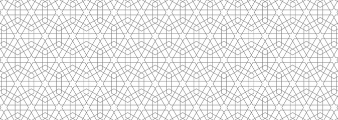 Historic Decorative All Over pattern. Vintage tilework and textiles grey Geometric Design. Abstract art. 