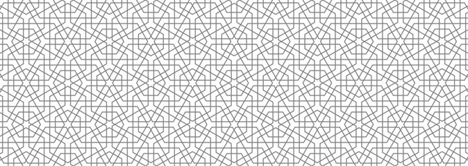 Historic Decorative All Over pattern. Vintage tilework and textiles grey Geometric Design. Abstract art. 