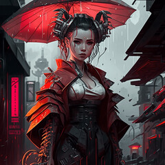 Cyberpunk Geisha