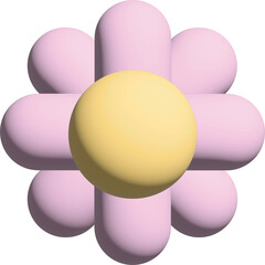 Pink Flower 3D