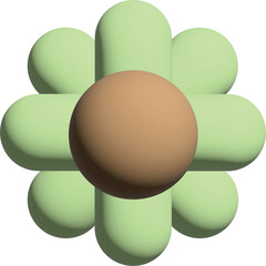 Green Flower 3D