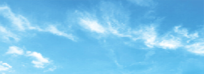 Background with clouds on blue sky. Vector background - 608192547