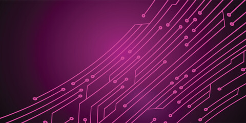 Purple abstract digital technology background