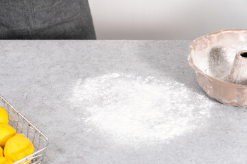 Lemon cranberry bundt cake