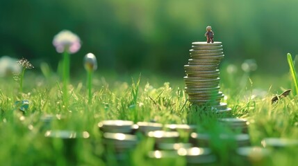 tack of coins, ai generative