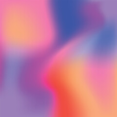 Abstract blurred colorful fluid gradient holographic background