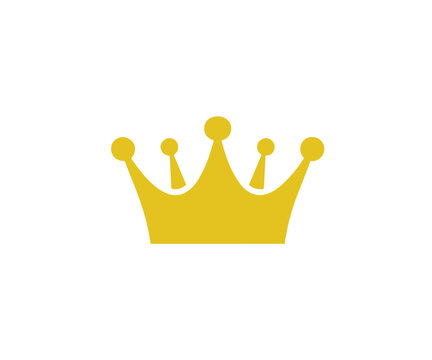 Crown golden logo vector image logotype
