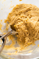 Banana cookies with chocolate drizzle