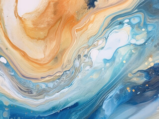 Naklejka premium Abstract Marble Swirls and Agate Ripples