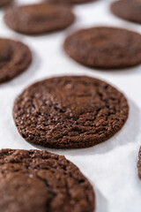 Chocolate Cookies with Chocolate Hearts