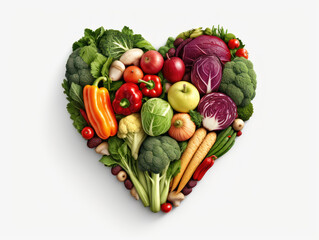 Vegetarian diet and healthy organic food concept