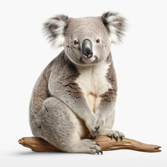 コアラ　白背景　AI生成画像　ジェネレーティブAI