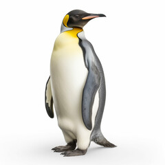 コウテイペンギン　白背景　AI生成画像　ジェネレーティブAI