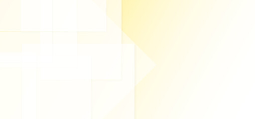 Fototapeta premium Abstract white geometric square shape seamless architecture geometry tech subtle background vector illustration. Abstract white and yellow background with space for concept design technology.