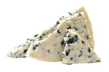 
Blue cheese isolated on white