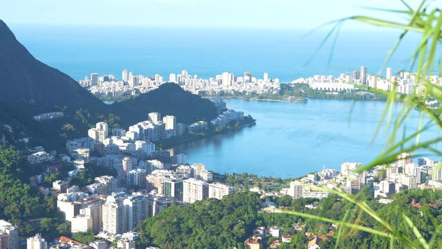 aerial view of Rio de Janeiro. video 4k.